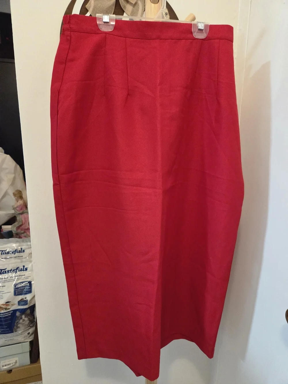 Women’s Red Pencil Skirt - Classic Sleek Style